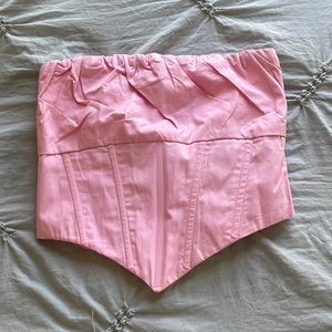 Princess Polly Pink corset top size 0 new with tags